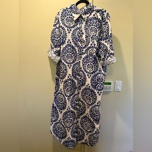 Anthropologie Maeve Soren long sleeve shirt dress
